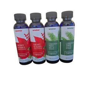 Holiday Fragrance Oil Set – Merry Wishes & Christmas Tree Scents 2oz Each